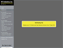 Tablet Screenshot of mtiindustries.com